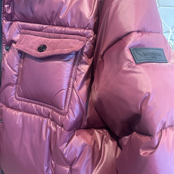 Koolaburra by UGG Corduroy Mid-weight Puffer Jacket in Wine - Picture 5 of 6